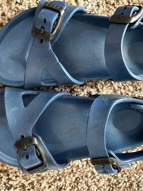 Birkenstock Kids Blue EVA Two-Strap Sandals
